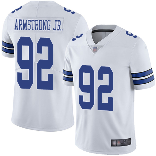 Men Dallas Cowboys Limited White Dorance Armstrong Jr. Road #92 Vapor Untouchable NFL Jersey->women nfl jersey->Women Jersey